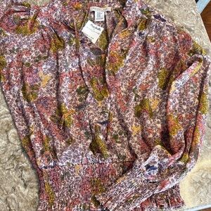 Rachel Zoe Multicolor Floral Blouse